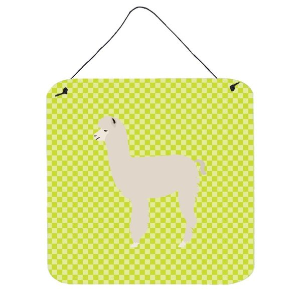 Micasa Alpaca Green Wall or Door Hanging Prints, 6 x 6 in. MI234140